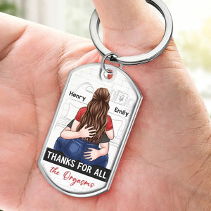 I Love You For Your Personality - Couple Personalized Custom Keychain - Gift For Husband Wife, Anniversary