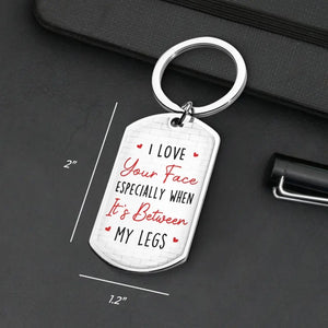 I Love You For Your Personality - Couple Personalized Custom Keychain - Gift For Husband Wife, Anniversary