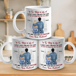 A True Love Story Never Ends - Couple Personalized Custom Mug - Gift For Husband Wife, Anniversary