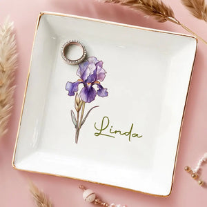 You're My Sunshine On A Cloudy Day - Bestie Personalized Custom Jewelry Dish - Gift For Best Friends, BFF, Sisters