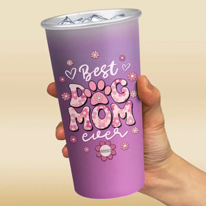 Best Dog Mom Ever - Dog Personalized Custom Aluminum Changing Color Cup - Gift For Pet Owners, Pet Lovers