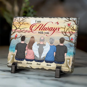 And I Will See You Again Someday, In The Clouds - Memorial Personalized Custom Rectangle Shaped Stone With Stand - Sympathy Gift For Family Members