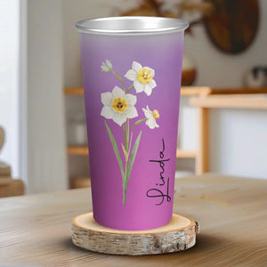 The Sweetest Bloom In The Garden - Bestie Personalized Custom Aluminum Changing Color Cup - Gift For Yourself, Best Friends, BFF, Sisters