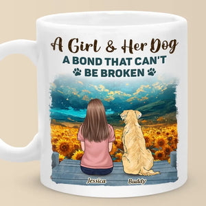 A Connection That Stands Firm -  Memorial Personalized Custom Mug - Sympathy Gift For Pet Owners, Pet Lovers