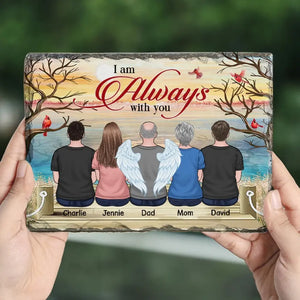 And I Will See You Again Someday, In The Clouds - Memorial Personalized Custom Rectangle Shaped Stone With Stand - Sympathy Gift For Family Members