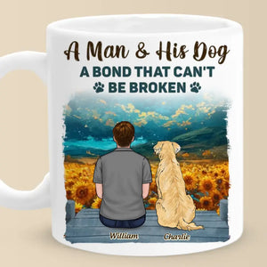 A Connection That Stands Firm -  Memorial Personalized Custom Mug - Sympathy Gift For Pet Owners, Pet Lovers