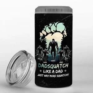 Beyond The Legend, Bigfoot Gone Wild	- Family Personalized Custom 4 In 1 Can Cooler Tumbler - Gift For Dad, Grandpa