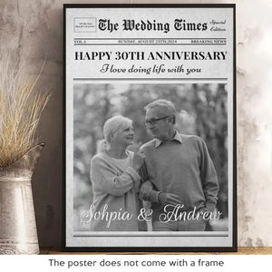 Custom Photo I Love Doing Life With You - Couple Personalized Custom Vertical Poster - Gift For Husband Wife, Anniversary