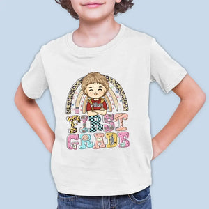 Onward To New Heights - Personalized Custom Kid T-shirt - Back To School Gift For Kid