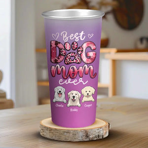 My Little Dog, A Heartbeat At My Feet - Dog Personalized Custom Aluminum Changing Color Cup - Gift For Pet Owners, Pet Lovers