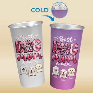 My Little Dog, A Heartbeat At My Feet - Dog Personalized Custom Aluminum Changing Color Cup - Gift For Pet Owners, Pet Lovers