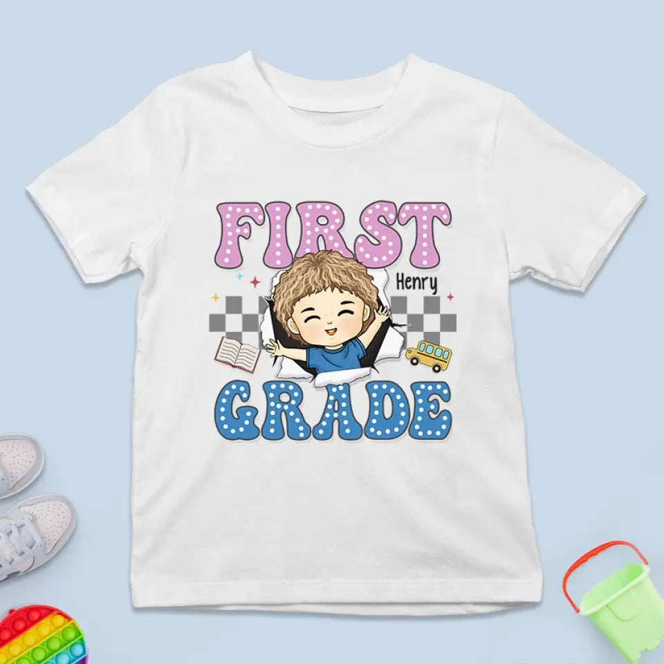 Classroom Conquest Achieved - Personalized Custom Kid T-shirt - Back To School Gift For Kid