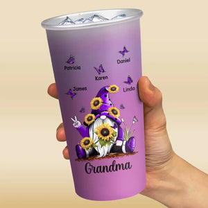 Grandma's Reasons To Be Happy - Family Personalized Custom Aluminum Changing Color Cup - Gift For Mom, Grandma