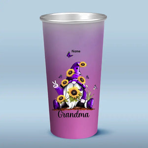 Grandma's Reasons To Be Happy - Family Personalized Custom Aluminum Changing Color Cup - Gift For Mom, Grandma