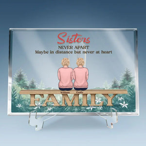 Blessed To Be In This Family - Family Personalized Custom Rectangle Shaped Acrylic Plaque - Gift For Family Members, Siblings, Brothers, Sisters