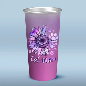 Reasons To Be Happy - Dog & Cat Personalized Custom Aluminum Changing Color Cup - Gift For Pet Owners, Pet Lovers