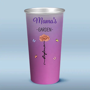 Grandma's Garden - Family Personalized Custom Aluminum Changing Color Cup - Gift For Mom, Grandma