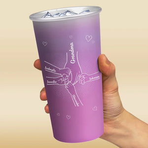 I Love You The Most - Family Personalized Custom Aluminum Changing Color Cup - Gift For Mom, Grandma