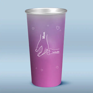 I Love You The Most - Family Personalized Custom Aluminum Changing Color Cup - Gift For Mom, Grandma