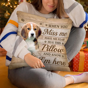 Custom Photo I Will Hold You Forever In My Heart - Memorial Personalized Custom Pillow - Sympathy Gift, Gift For Pet Owners, Pet Lovers