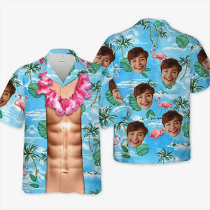 Custom Photo The Sea Is Calling And I Must Go - Family Personalized Custom Unisex Tropical Hawaiian Aloha Shirt - Summer Vacation Gift, Gift For Family Members