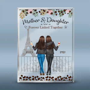 Forever Linked Together - Family Personalized Custom Rectangle Shaped Acrylic Plaque - Gift For Mom, Daughter