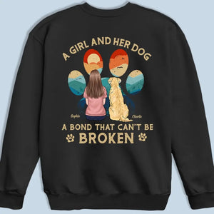 A Bond That Can't Be Broken - Dog Personalized Custom Back Printed Unisex T-shirt, Hoodie, Sweatshirt - Gift For Pet Owners, Pet Lovers