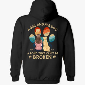 A Bond That Can't Be Broken - Dog Personalized Custom Back Printed Unisex T-shirt, Hoodie, Sweatshirt - Gift For Pet Owners, Pet Lovers