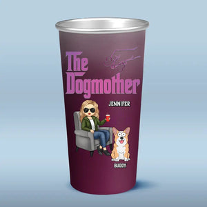 The Dogmother - Dog & Cat Personalized Custom Aluminum Changing Color Cup - Gift For Pet Owners, Pet Lovers