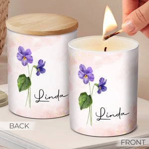 My Dear Friend - Bestie Personalized Custom Smokeless Scented Candle - Gift For Best Friends, BFF, Sisters