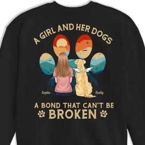 A Bond That Can't Be Broken - Dog Personalized Custom Back Printed Unisex T-shirt, Hoodie, Sweatshirt - Gift For Pet Owners, Pet Lovers