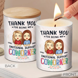 Thank You For Being My Unpaid Therapist - Bestie Personalized Custom Smokeless Scented Candle - Gift For Best Friends, BFF, Sisters