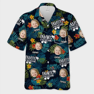 Custom Photo We Know Summer Is The Height Of Being Alive - Family Personalized Custom Unisex Tropical Hawaiian Aloha Shirt - Summer Vacation Gift, Gift For Family Members