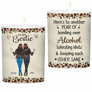 Our Friendship Is Like This Candle - Bestie Personalized Custom Smokeless Scented Candle - Gift For Best Friends, BFF, Sisters