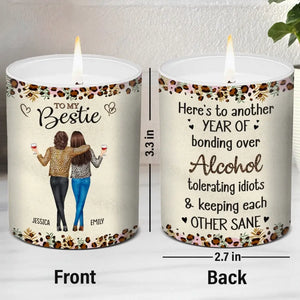 Our Friendship Is Like This Candle - Bestie Personalized Custom Smokeless Scented Candle - Gift For Best Friends, BFF, Sisters