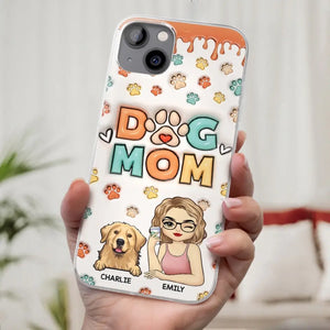 The Road To My Heart Is Filled With Paw Prints - Dog & Cat Personalized Custom 3D Inflated Effect Printed Clear Phone Case - Gift For Pet Owners, Pet Lovers