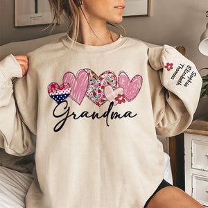 Moms Make Everything Better - Family Personalized Custom Unisex Sweatshirt With Design On Sleeve - Gift For Mom, Grandma