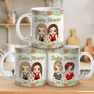 My Dear Friend - Bestie Personalized Custom 3D Inflated Effect Printed Mug - Gift For Best Friends, BFF, Sisters