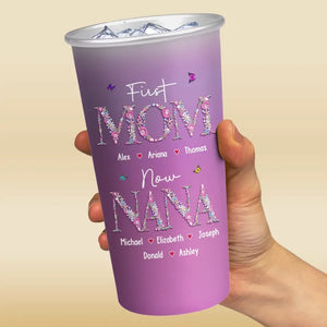 I Have Two Titles Mom & Nana And I'm Blessed By Both - Family Personalized Custom Aluminum Changing Color Cup - Gift For Mom, Grandma