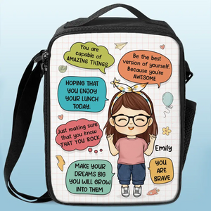 You Are Capable Of Amazing Things - Personalized Custom Lunch Bag - Back To School Gift For Kid