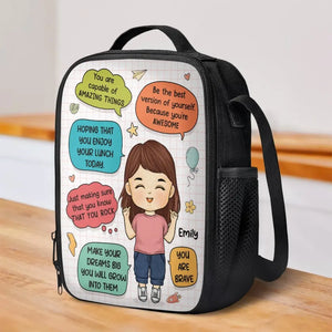 You Are Capable Of Amazing Things - Personalized Custom Lunch Bag - Back To School Gift For Kid