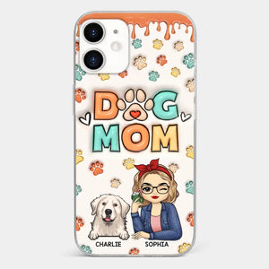 The Road To My Heart Is Filled With Paw Prints - Dog & Cat Personalized Custom 3D Inflated Effect Printed Clear Phone Case - Gift For Pet Owners, Pet Lovers