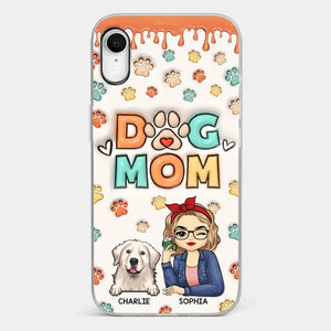 The Road To My Heart Is Filled With Paw Prints - Dog & Cat Personalized Custom 3D Inflated Effect Printed Clear Phone Case - Gift For Pet Owners, Pet Lovers