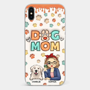 The Road To My Heart Is Filled With Paw Prints - Dog & Cat Personalized Custom 3D Inflated Effect Printed Clear Phone Case - Gift For Pet Owners, Pet Lovers