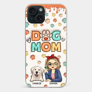 The Road To My Heart Is Filled With Paw Prints - Dog & Cat Personalized Custom 3D Inflated Effect Printed Clear Phone Case - Gift For Pet Owners, Pet Lovers