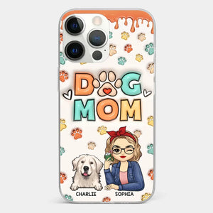 The Road To My Heart Is Filled With Paw Prints - Dog & Cat Personalized Custom 3D Inflated Effect Printed Clear Phone Case - Gift For Pet Owners, Pet Lovers