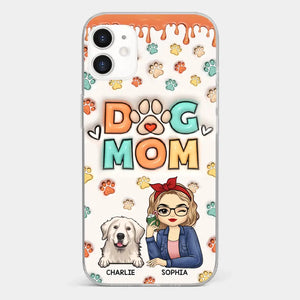 The Road To My Heart Is Filled With Paw Prints - Dog & Cat Personalized Custom 3D Inflated Effect Printed Clear Phone Case - Gift For Pet Owners, Pet Lovers