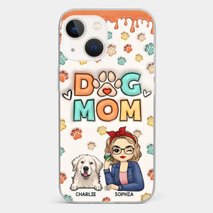 The Road To My Heart Is Filled With Paw Prints - Dog & Cat Personalized Custom 3D Inflated Effect Printed Clear Phone Case - Gift For Pet Owners, Pet Lovers