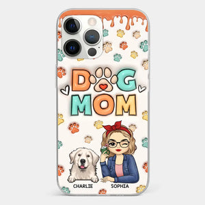 The Road To My Heart Is Filled With Paw Prints - Dog & Cat Personalized Custom 3D Inflated Effect Printed Clear Phone Case - Gift For Pet Owners, Pet Lovers