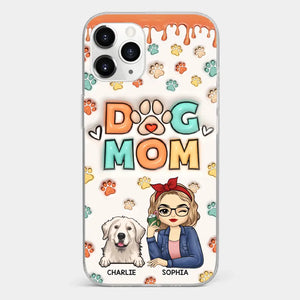 The Road To My Heart Is Filled With Paw Prints - Dog & Cat Personalized Custom 3D Inflated Effect Printed Clear Phone Case - Gift For Pet Owners, Pet Lovers